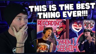 Metal Vocalist Reacts - HELLUVA BOSS BTS // WHEN I SEE HIM //THE FULL MOON