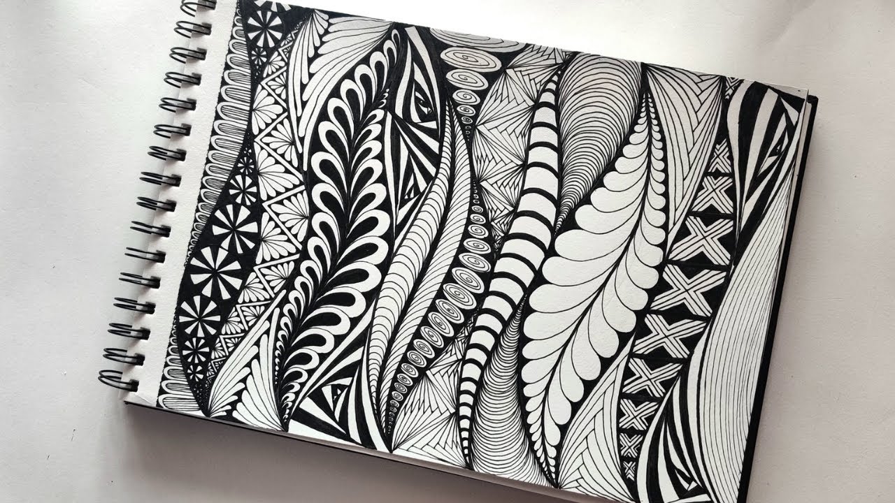 Zentangle Art Zentangle Patterns Youtube