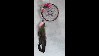 Mauve Floral Dreamcatcher Finished!