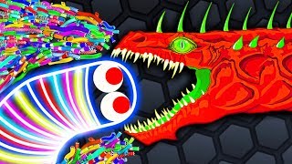 Slither.io - BOSS SNAKE SET THE WORLD RECORD! // Epic Slitherio Gameplay (Slitherio Funny Moments)
