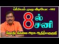 SATURN IN 8TH HOUSE - 8 ல் சனி #astrologeradityaguruji