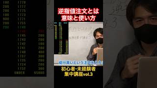 逆指値注文とは？意味と使い方解説 #shorts #逆指値 #逆指値注文