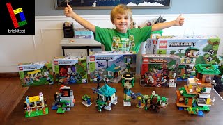 6 Year Old Built the Entire 2021 LEGO Minecraft Summer Wave
