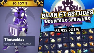 TOP 100 INTERSERVEUR, BILAN ET ASTUCES NOUVEAUX SERVEURS DOFUS 3 UNITY (KAMAS, XP)