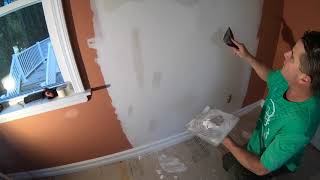 How to Tape and Float an Uneven Rectangular Drywall Sheet -  Drywall Repair (Part 7 )