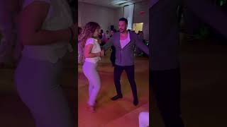 Fausto Felix and Tamara Valle dancing salsa at the New York SBKZ Congress 2025