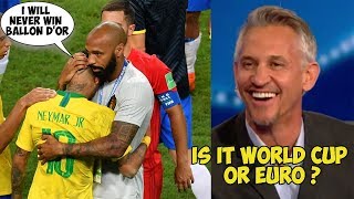 Player Reactions to BRAZIL VS BELGIUM 2-1 FIFA World Cup 2018
