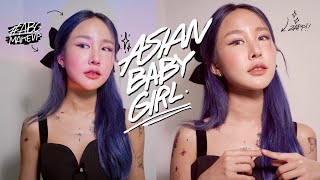 ABG asian baby girl makeup !! เปลี่ยนลุคเป็นสายฝอ แซ่บๆจัดจ้านในย่านนี้🖤💣 (covermark) | Brinkkty