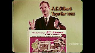 Gilbert Toys 1965. American Flyer Trains, Chemistry Sets, Erector Sets, slot cars, and commercials.