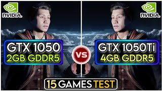 GTX 1050 vs GTX 1050 Ti | 15 Games Test | How Much Difference ?