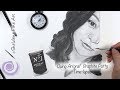 TIME-LAPSE: Portrait painting using Artgraf graphite putty.