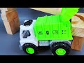 Мраморный забег ☆ haba slope u0026 retro makita truck Экскаватор Мусоровоз Самосвал Скорая помощь