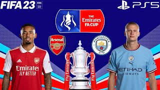 FIFA 23 | Arsenal vs Manchester City - The Emirates FA Cup Final - PS5 Gameplay