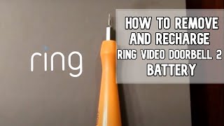 How to replace and charge Ring Video Doorbell 2 (1st gen) battery DIY video | #diy #ring