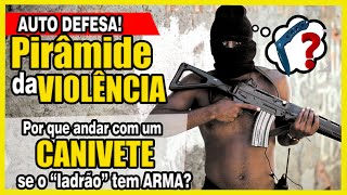 Por que andar com canivete se o bandido tem arma? Pirâmide da Violência.