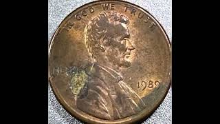 1989 Lincoln penny mint error that sold for big money rare.