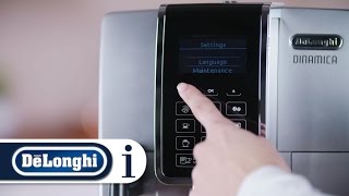 How to deliver hot water from your De'Longhi Dinamica ECAM 350.55.B or ECAM 350.75.S coffee machine