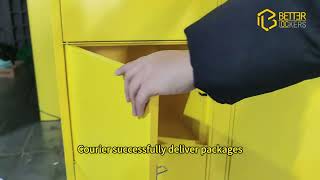 Malaysia smart parcel delivery locker package locker operation process #parcellocker   #smartlockers