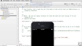 Learning To Build Apps For iPhone And iPad | NSDictionary File I/O