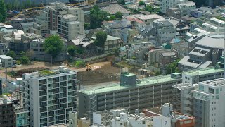 三田小山町西地区市街地再開発事業の解体状況（2024年7月13日）