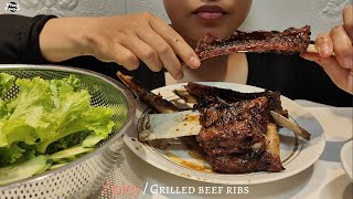 Spicy Grilled Beef Ribs | វិធីធ្វើ ឆ្អឹងជំនីគោអាំងអំបិលម្ទេស