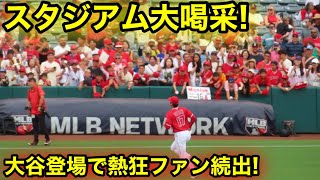 スタジアム大熱狂！大谷登場で空気が一変！【現地映像】