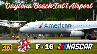 #4K PLANESPOTTING | DAYTONA BEACH INT'L AIRPORT | 2/15/24 | F-16 #aviation #avgeeks #new #plane