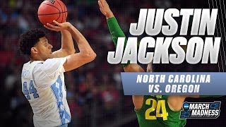 North Carolina vs. Oregon: Justin Jackson scores 22 points