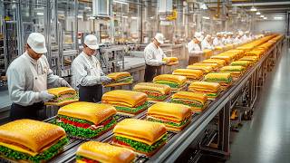 How Subway Sandwiches Are Made on a Large Scale in Food Factory? - Factory tour