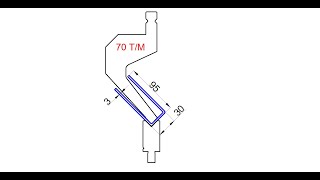 Gięcie wysokiego profilu w U 30 x 95 x 3mm