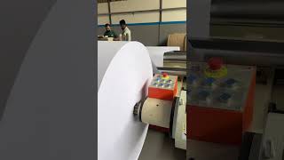 Jumbo paper roll slitter rewinder cutting 80gsm white paper roll
