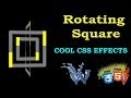 Rotating square css animation | Cool css effects | Learn html and css preloader
