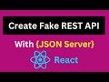 How to Create JSON Server in React | JSON file as a server for fake API in React JS