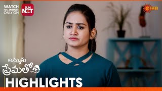 Ammaku Prematho - Highlights of the day | Watch full EP Sun NXT | 10 Dec 2024 | Gemini TV