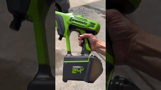 ASMR with the Greenworks 24V Power Cleaner. #Pressurewashing #GreenworksTools #ASMR #sosatisfying