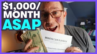 How to make $1k a month (as FAST AS HUMANLY POSSIBLE)