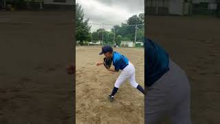 左利きのショートがいる少年野球の雰囲気　#baseball #shorts #funny