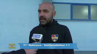 Notaresco - Sambenedettese 1-1, Alessandro Bruno - Allenatore Notaresco