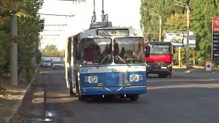 Old trolleybus ZIU 9 off-road. ZIU-682V-012. Cherkassy, ​​KP Cherkassyelektrotrans