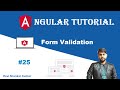 Angular Form Validation | Reactive Form Validation | Angular Tutorial 25