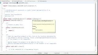 Implementing an Ordered List in Java (Java Foundations / jsjf)