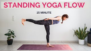 15 min Standing Yoga Workout | Balance Flow | Yoga without Mat
