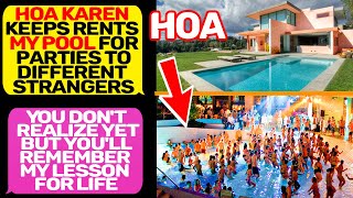 HOA Psycho Karen believes she is the Owner of my Pool! This is my land! r/EntitledPeople