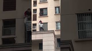 WATCH this Incredible Real-Life Spider-Man Rescue a Toddler #shorts | New York Post