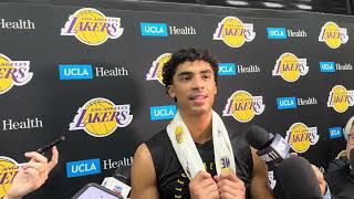 Lakers Practice: Max Christie Talks Recent Growth In Starting Lineup