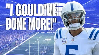 Reacting To Indianapolis Colts Anthony Richardson Admitting He Didn't Do Nearly Enough In 2024! 🤨