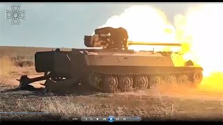 Discover Ukraine local-made artillery system  based on MTLB tracked armored with MT-12 100mm gun