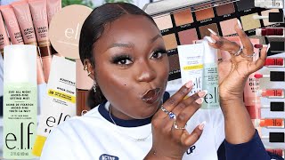 Full Face Only Using ELF COSMETICS *viral makeup products*....drugstore dupes