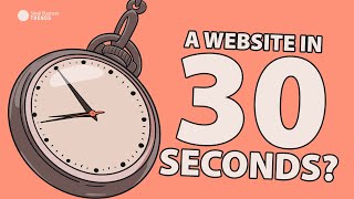 Can you REALLY build a website for your business in 30 seconds?