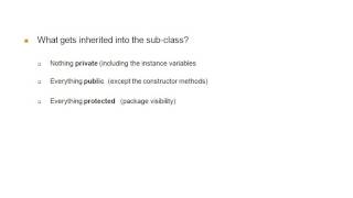 17 Java - Inheritance Rules